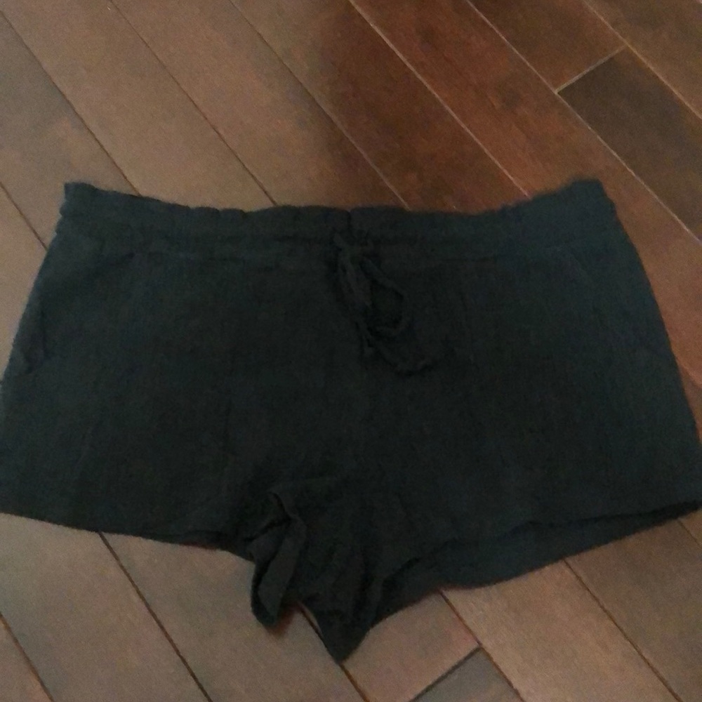 Black beach cover up bottoms size medium